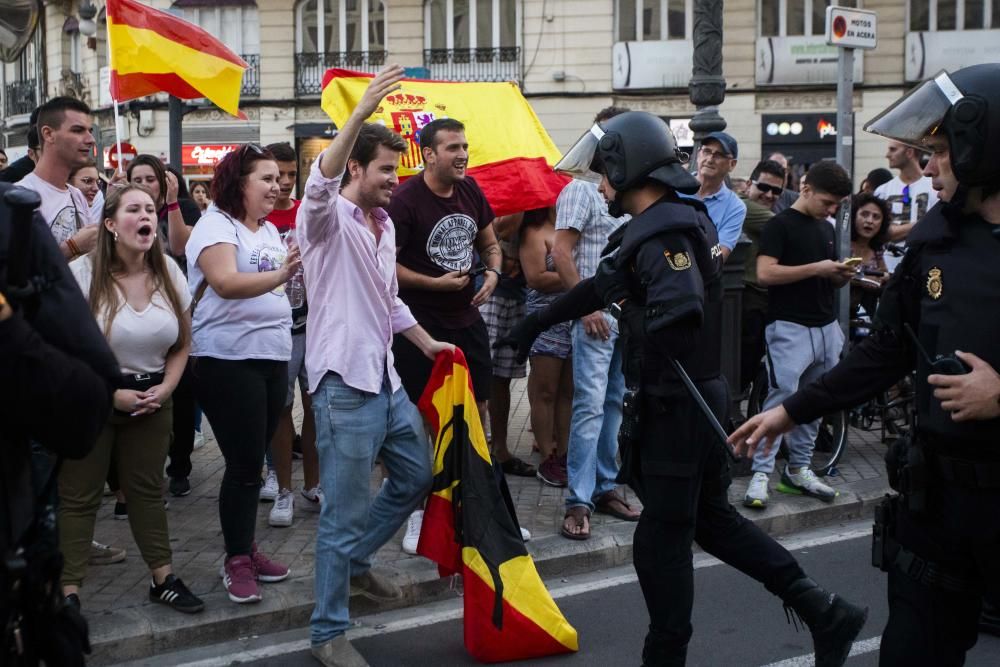 Manifestación 9 d'Octubre Valencia: tensión y altercados