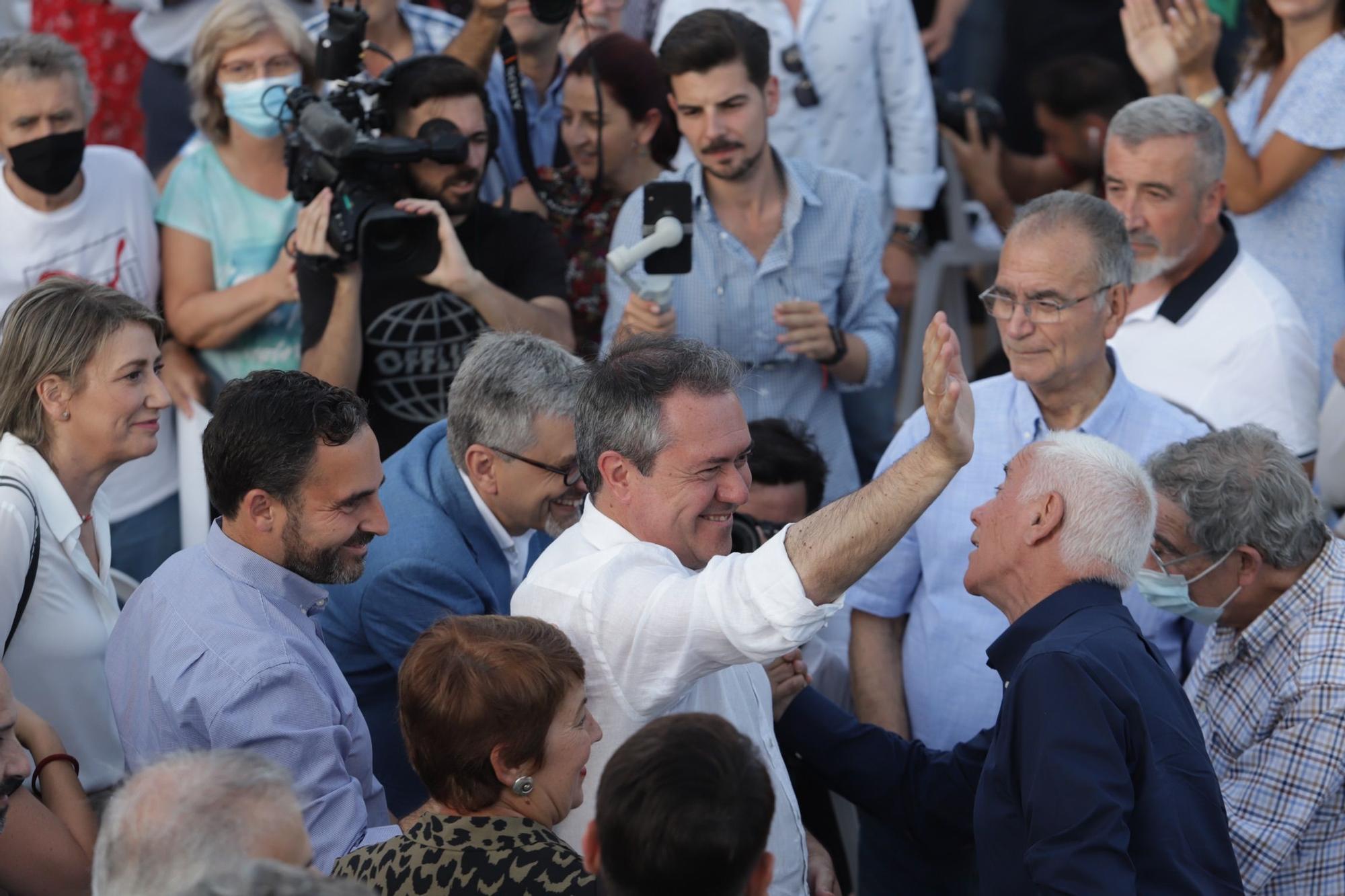 Acto de Juan Espadas, candidato del PSOE a las elecciones andaluzas, en Málaga