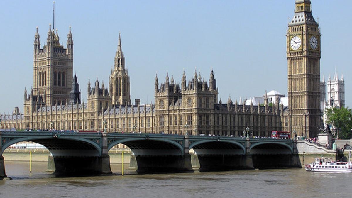 El Parlamento británico, en Londres.