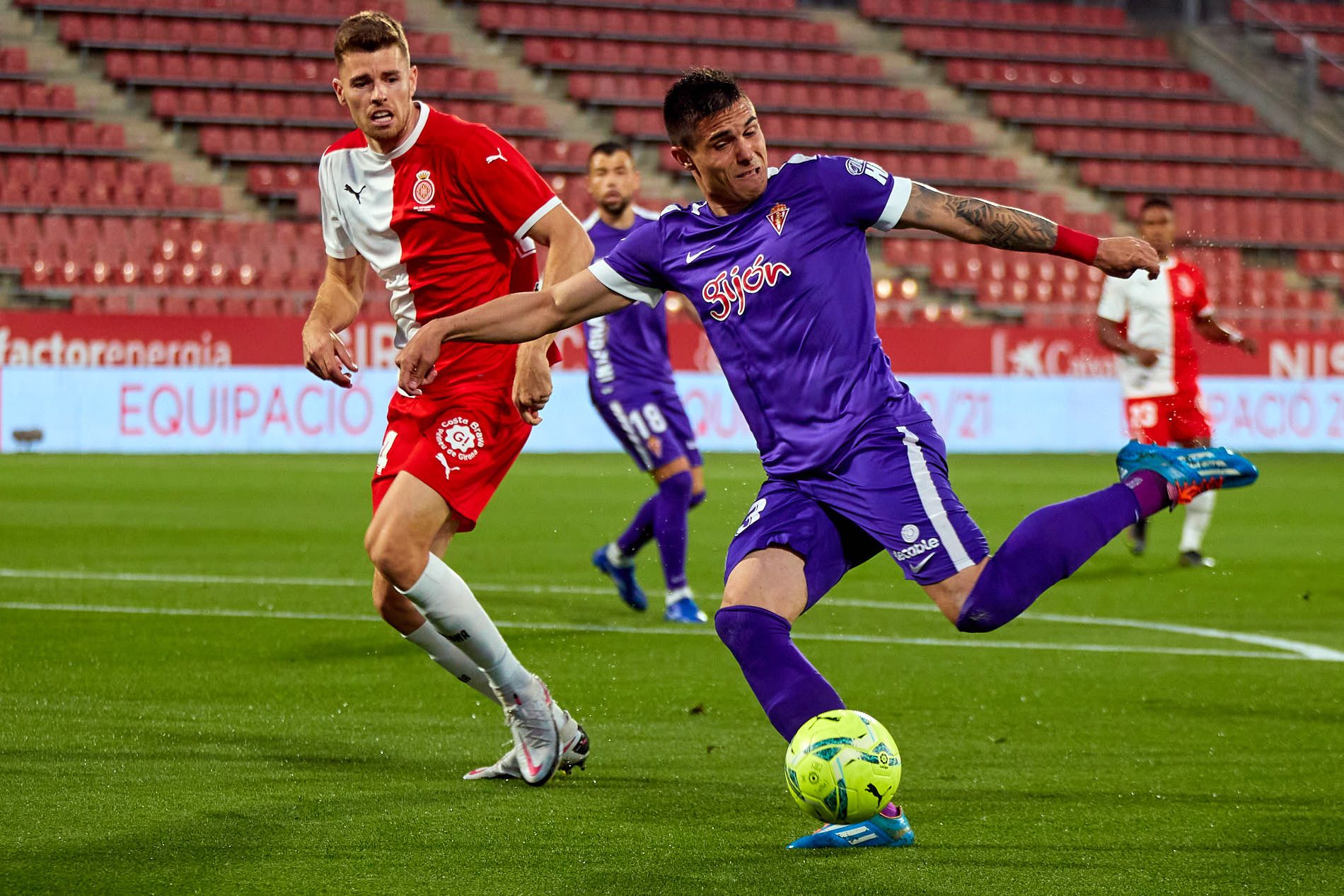 El Sporting-Girona, en imágenes