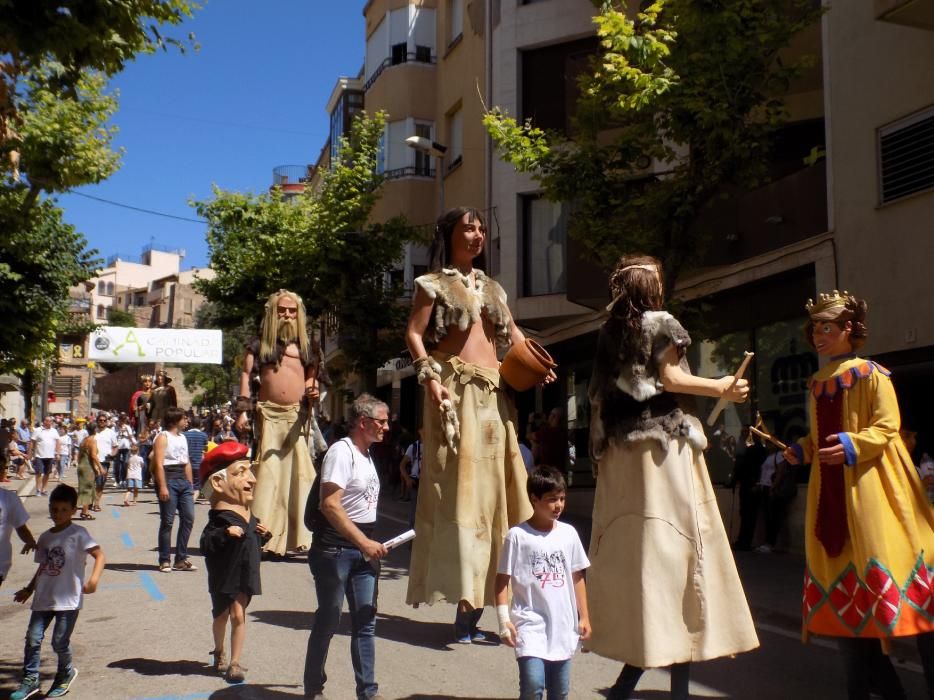 Trobada de gegants a Moià