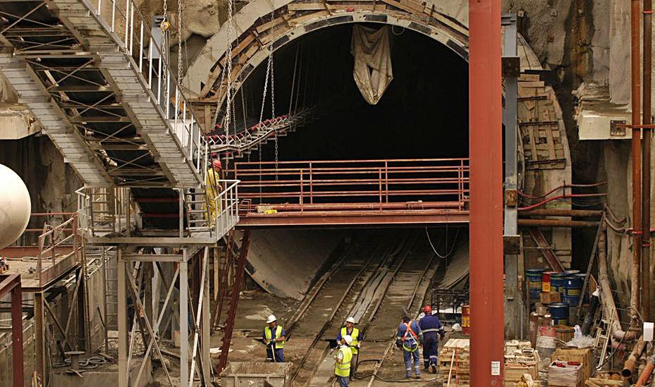La apertura del túnel del metrotrén. | Ángel González