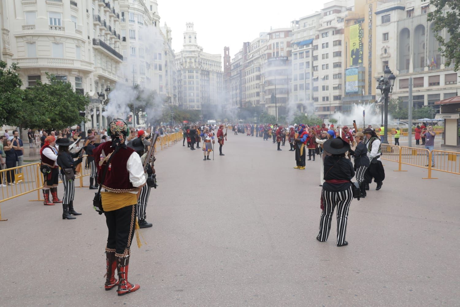 Trabucà en el centro de València