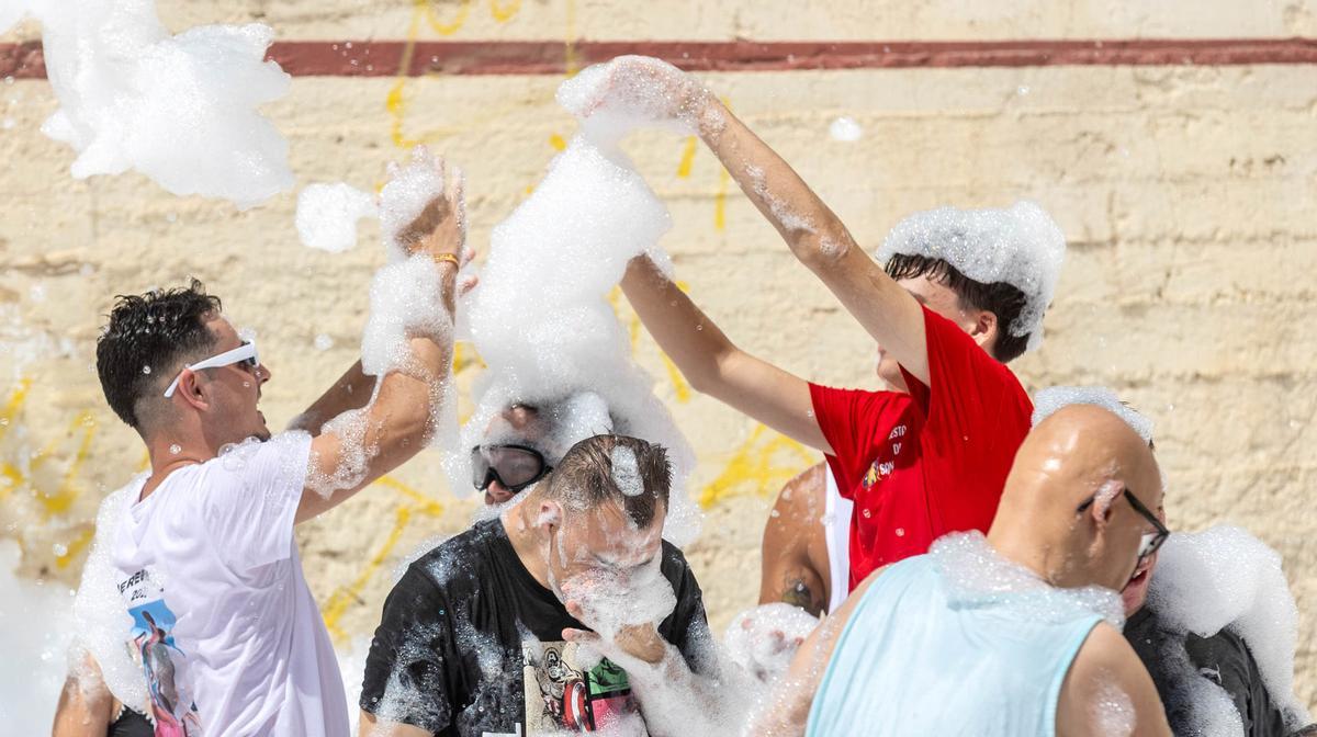 Las imágenes de la banyà de las fiestas de San Roque
