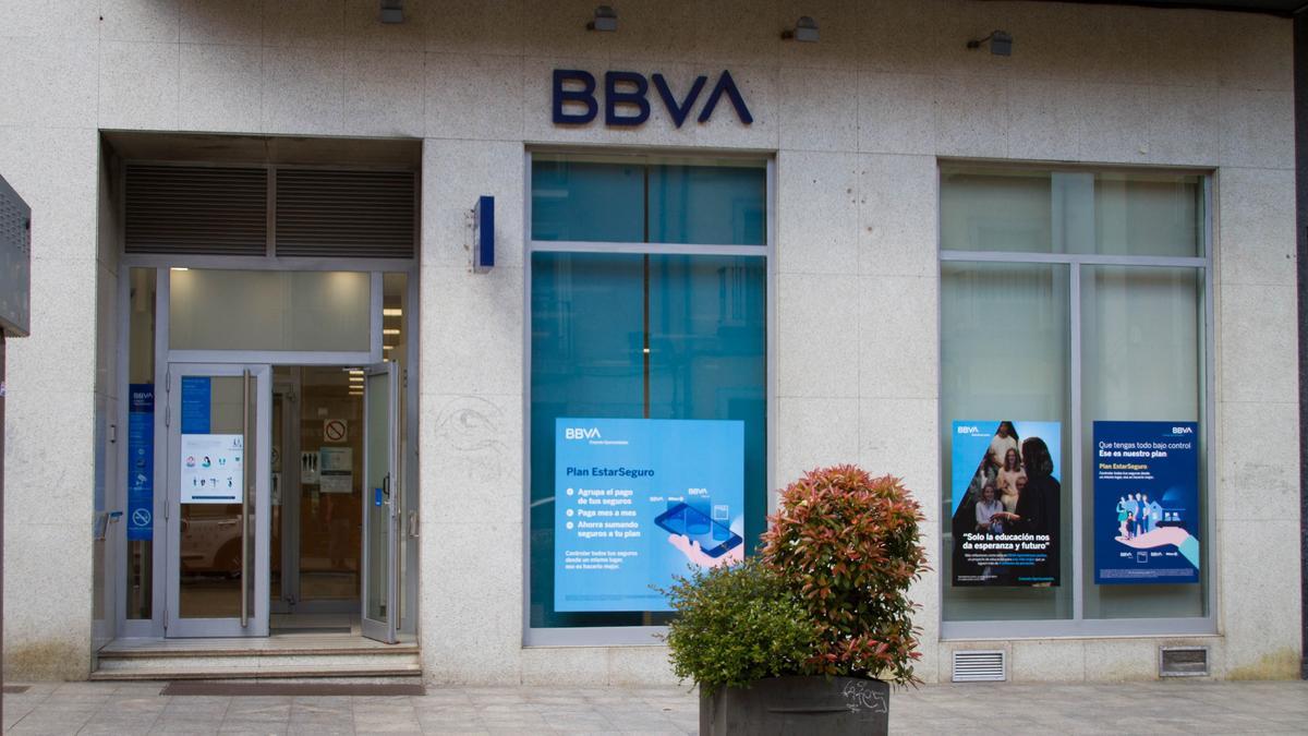 Oficina de BBVA en Valladolid.