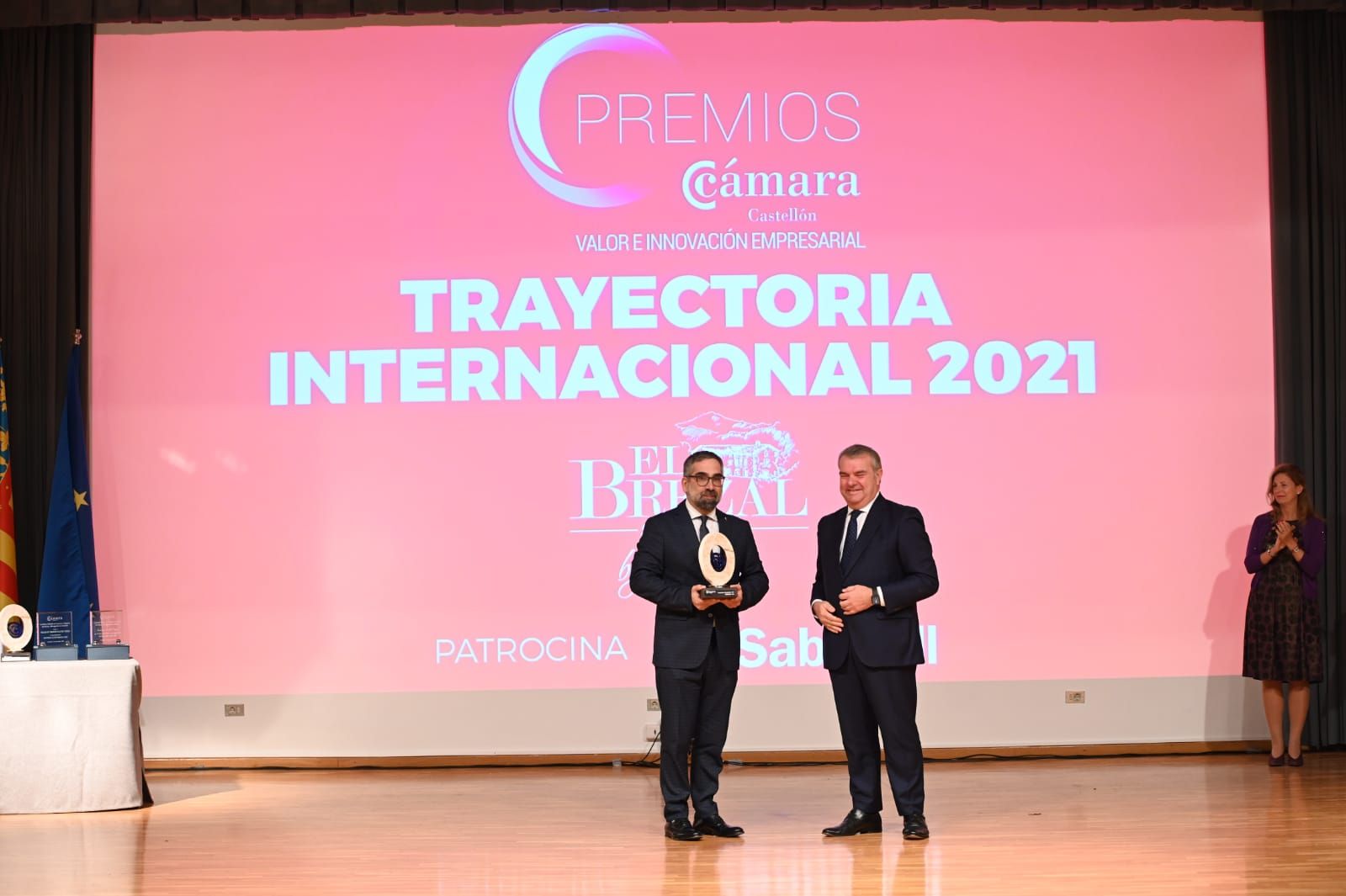 Entrega de premios en el acto de la Cámara de Comercio de Castellón