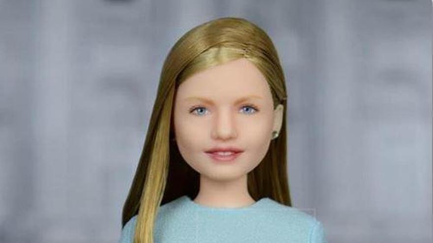 La princesa Leonor se convierte en Barbie
