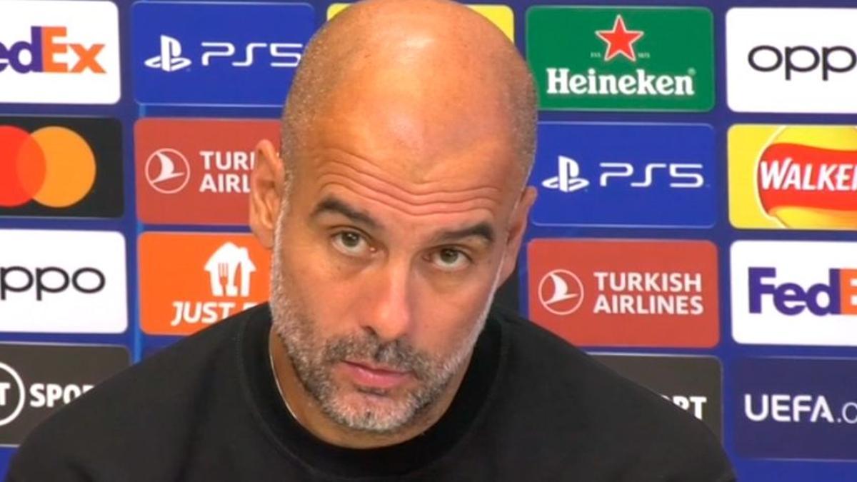 Guardiola en rueda de prensa