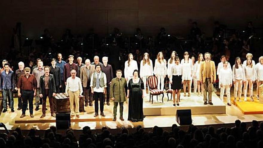 Un moment d&#039;una representació de «Cançó d&#039;amor i de guerra».