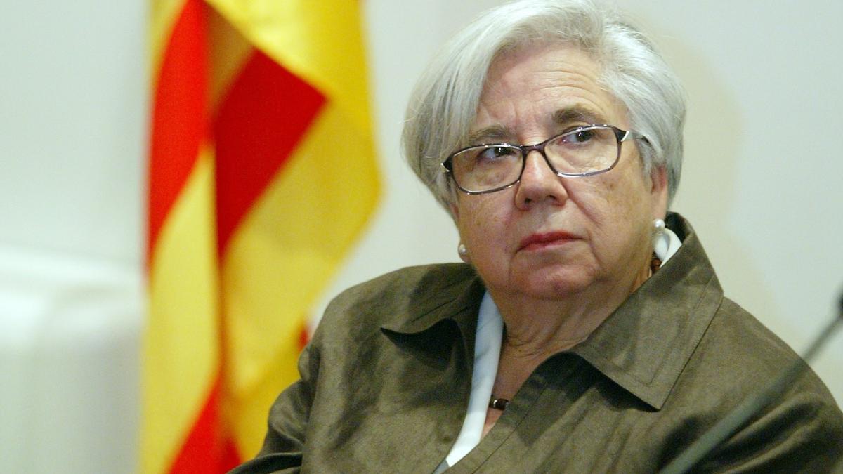 Montserrat Pumarola en un acte a Girona l'any 2007.