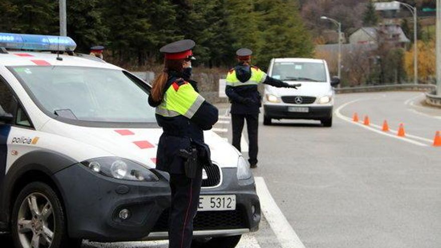 Control de mobilitat dels Mossos d&#039;Esquadra