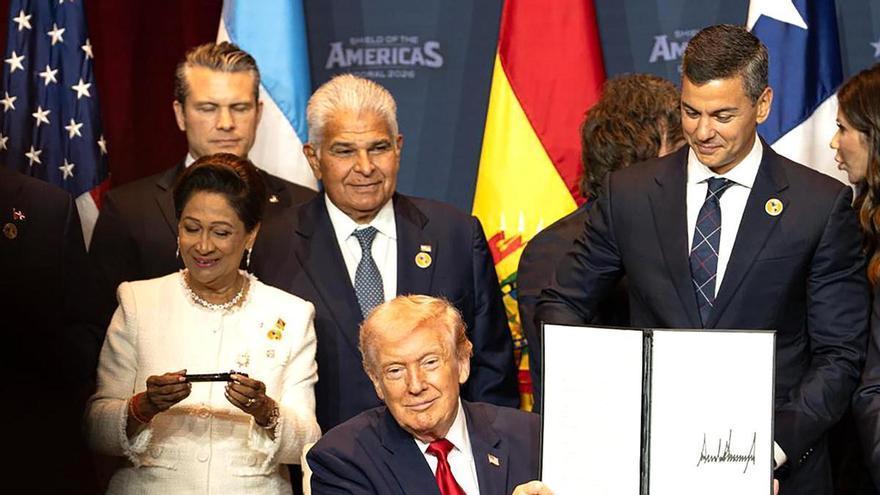 Trump bendice una alianza militar con países de América Latina y el Caribe sobre la base del poderío bélico de EEUU