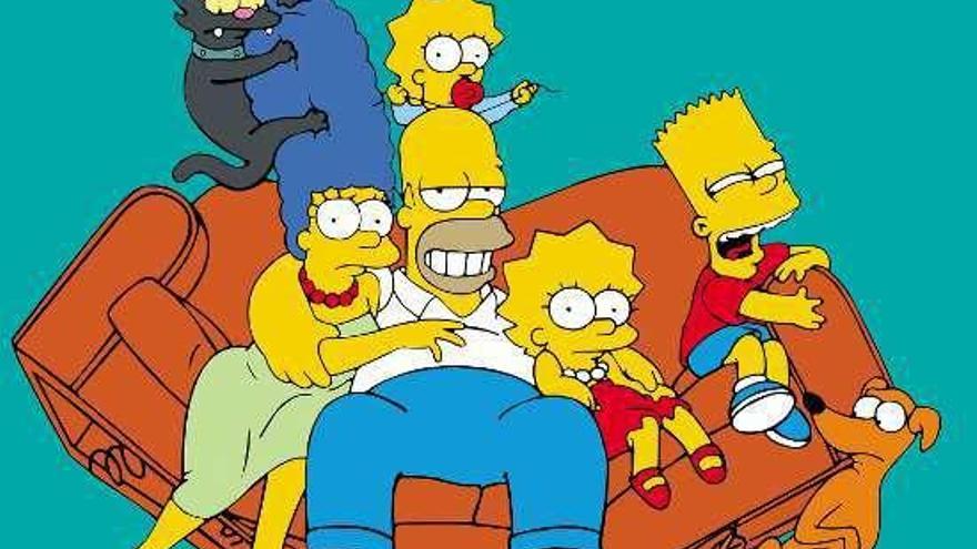 Los Simpson, una peculiar y cómica familia yanqui. // FdV