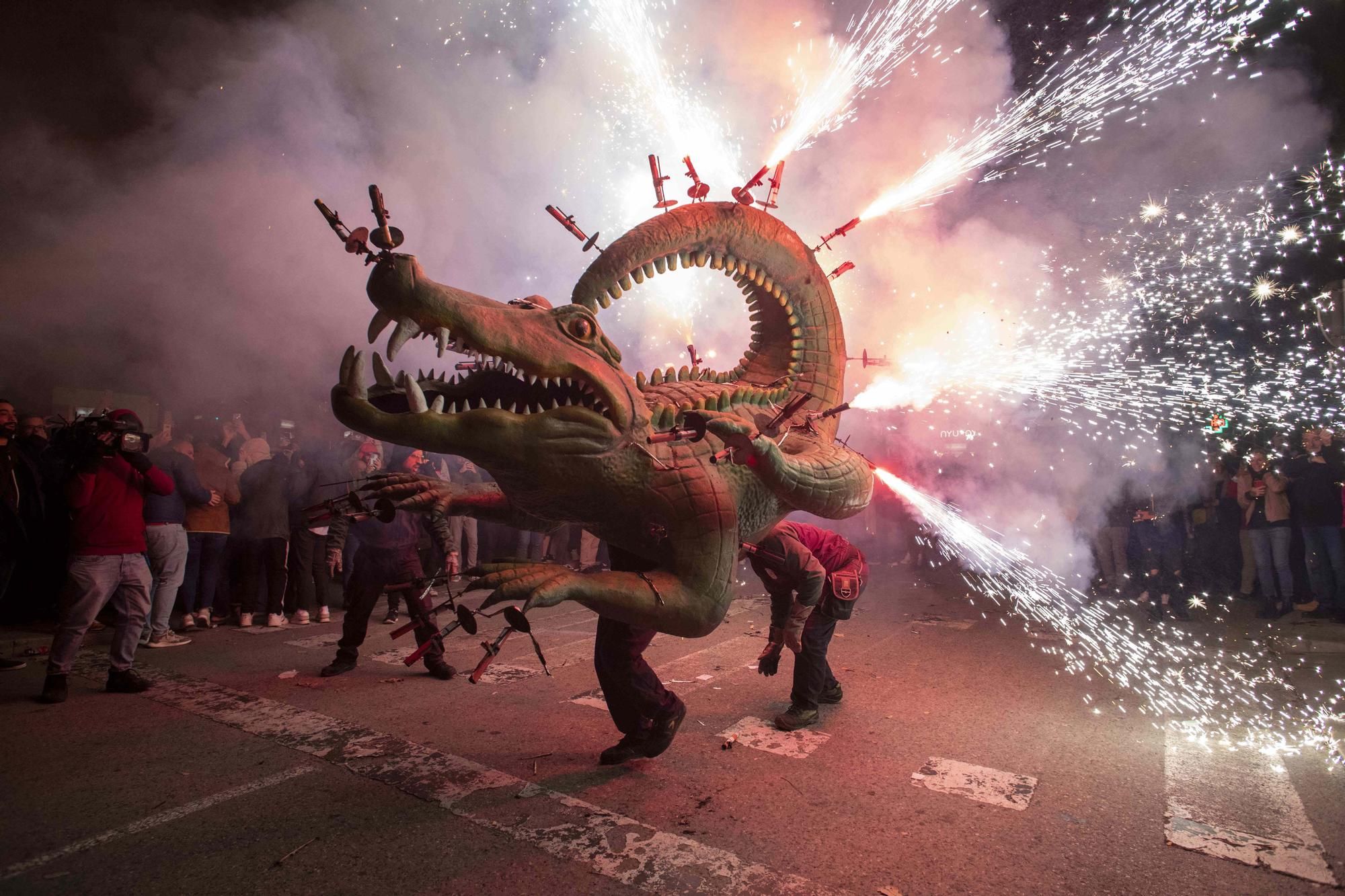 Feuer und Drachen in Palma de Mallorca: So lief der erste Correfoc nach der Pandemie