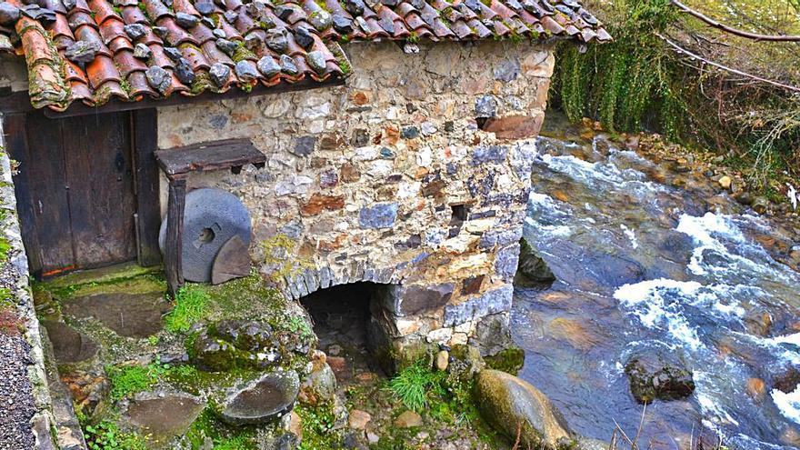 El río Aller, a su paso por la zona alta del concejo allerano.