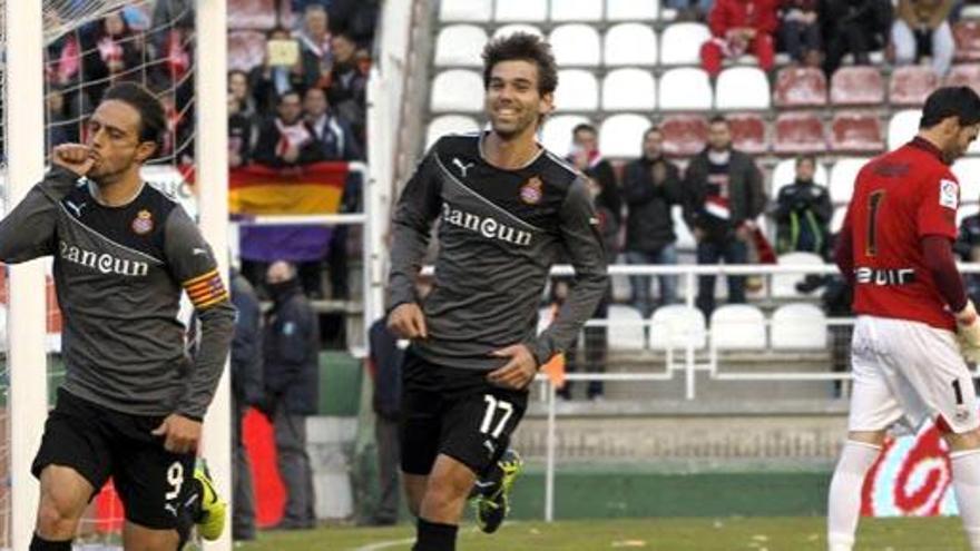 Sergio García celebra uno de sus goles