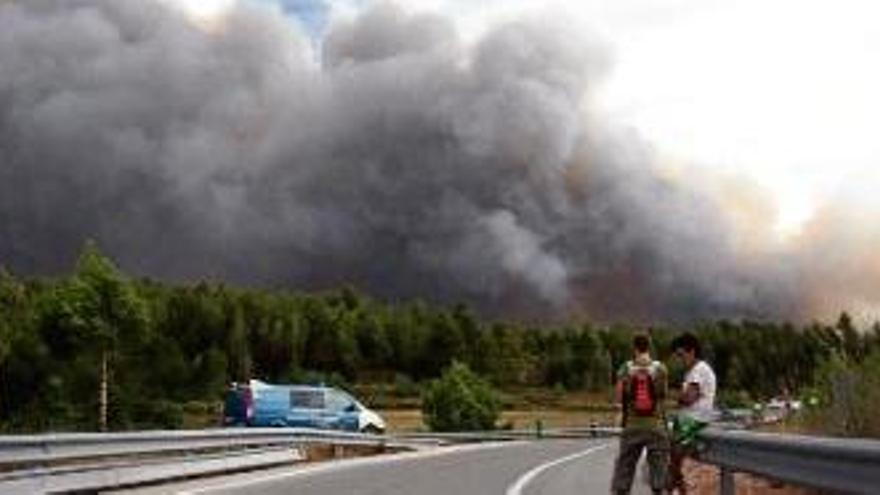 L&#039;incendi d&#039;Òdena va cremar ahir unes 700 hectàrees de vegetació.