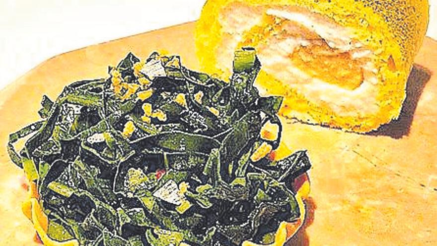 Espinacas y brazo de gitano
