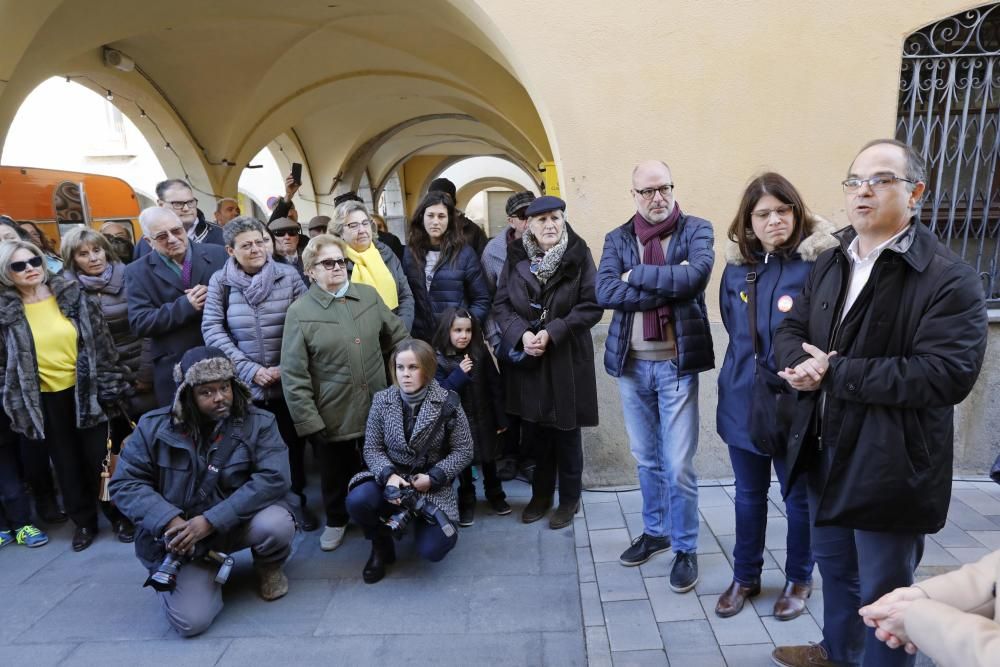 Turull visita la família de Puigdemont a Amer