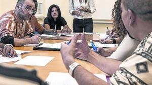 Clase en Barcelona Activa para buscar empleo en internet.