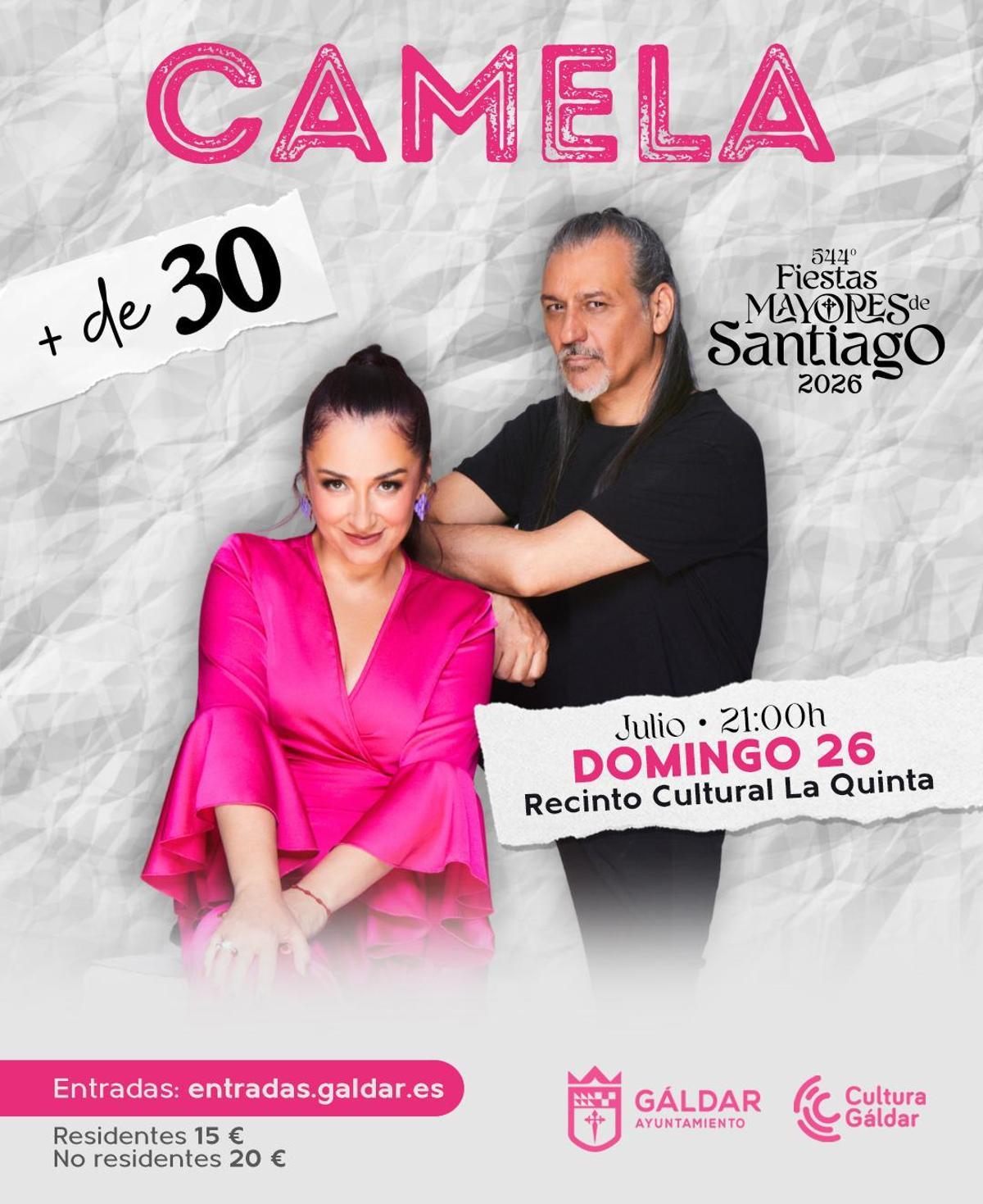 Carte de Camela en las Fiestas de Santiago de Gáldar.