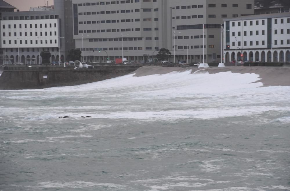 Daños en el estadio de Riazor por el temporal