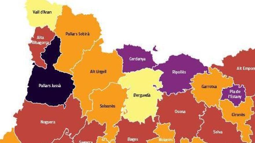 Puigcerdà  té el risc de rebrot més elevat, amb 1.066 punts