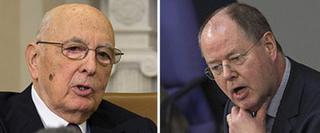 Napolitano planta al líder de los socialdemócratas alemanes