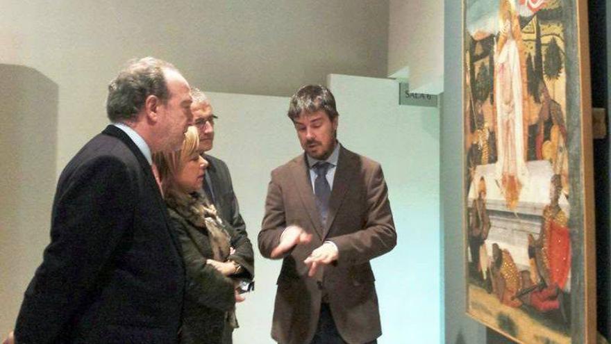 La tabla de Montañana ya luce en el Museo de Huesca