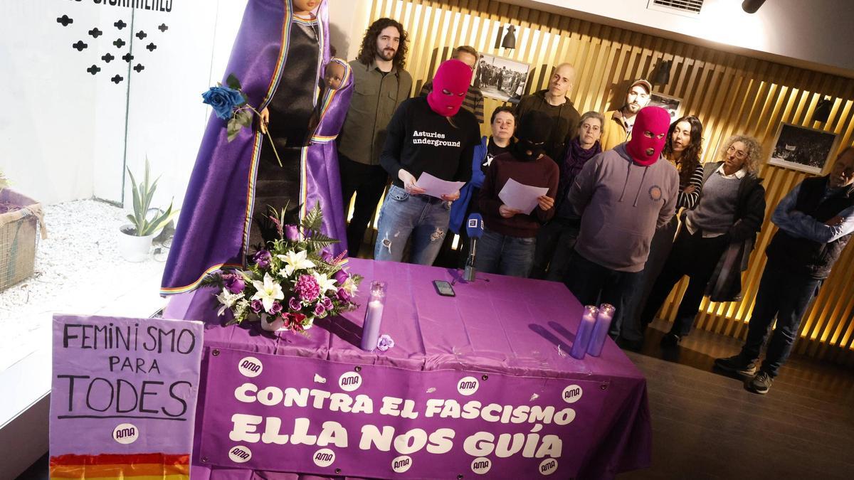 El acto de esta mañana en Gijón