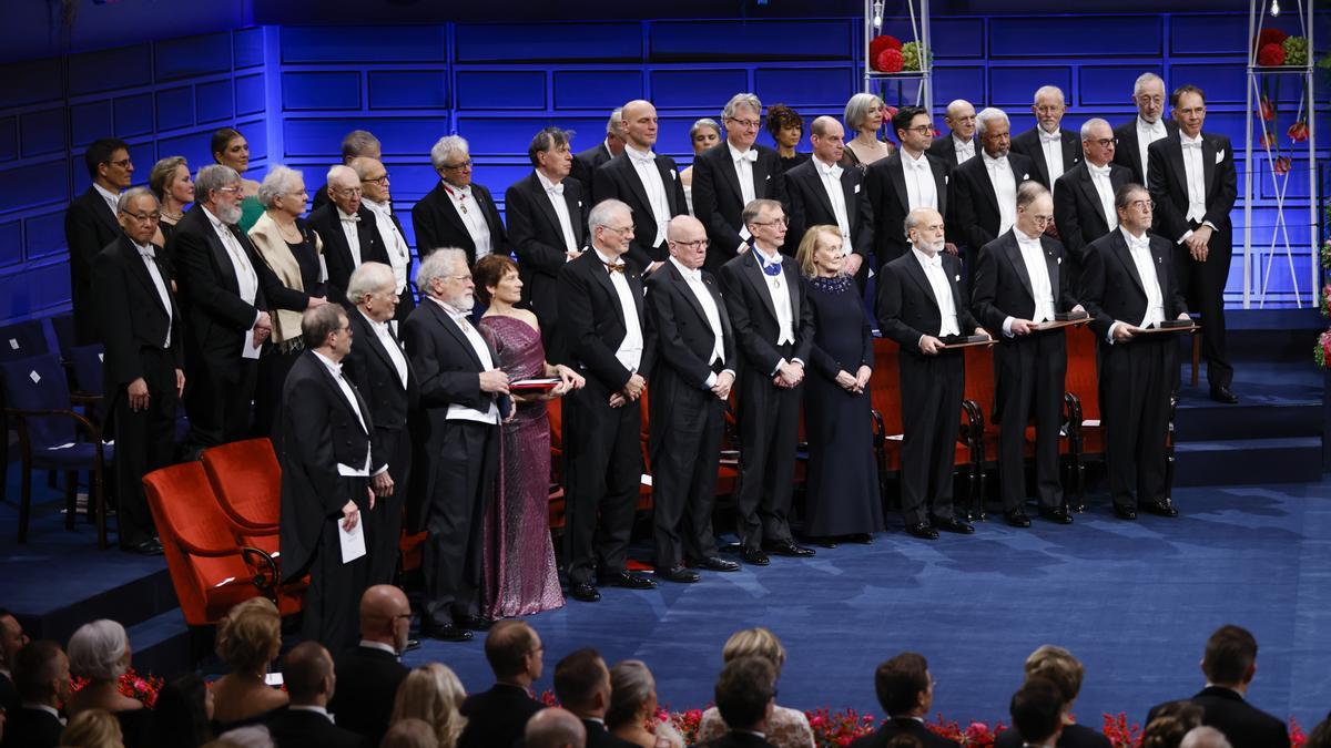 Ceremonia de entrega de los premios Nobel 2022.