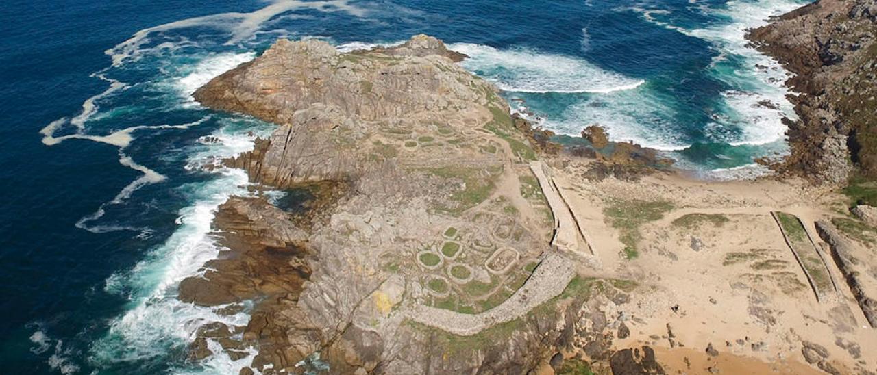 Vista aérea del castro de Baroña // Portodoson.gal