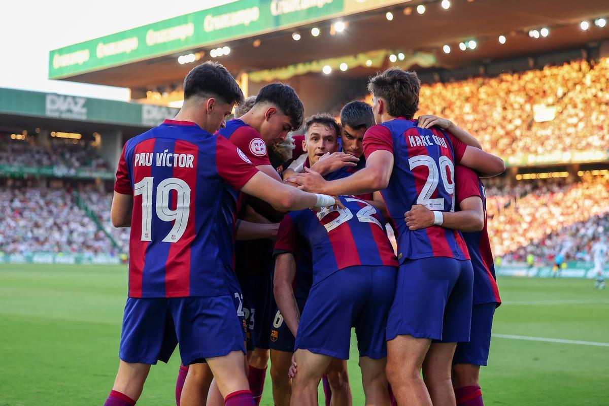 Córdoba - Barça Atlétic, el partido del playoff de ascenso a Segunda división, en imágenes.