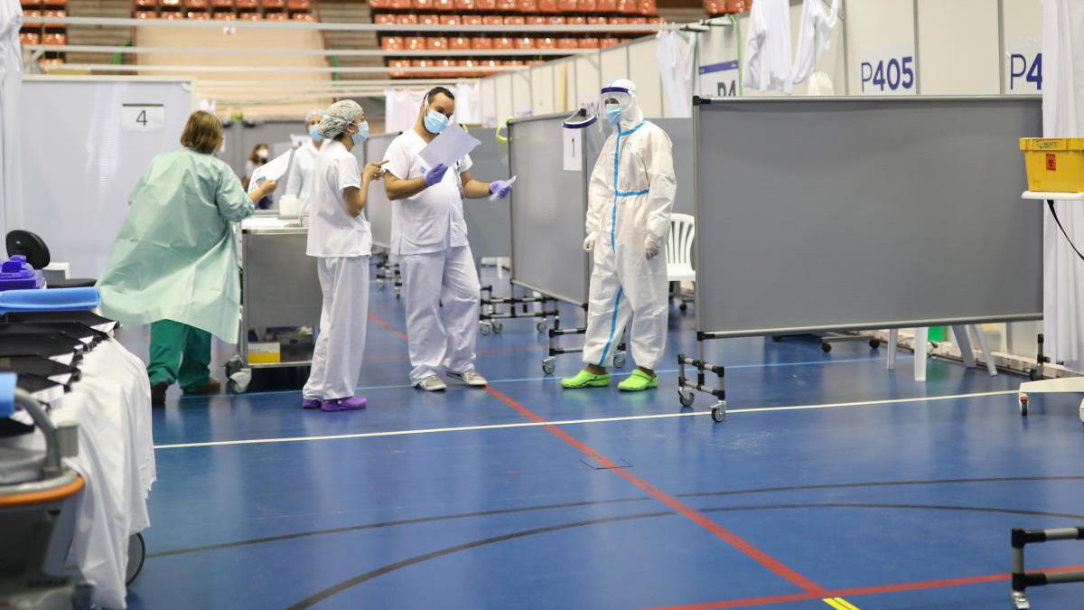 Sanitarios del Hospital Vall d&#039;Hebron.