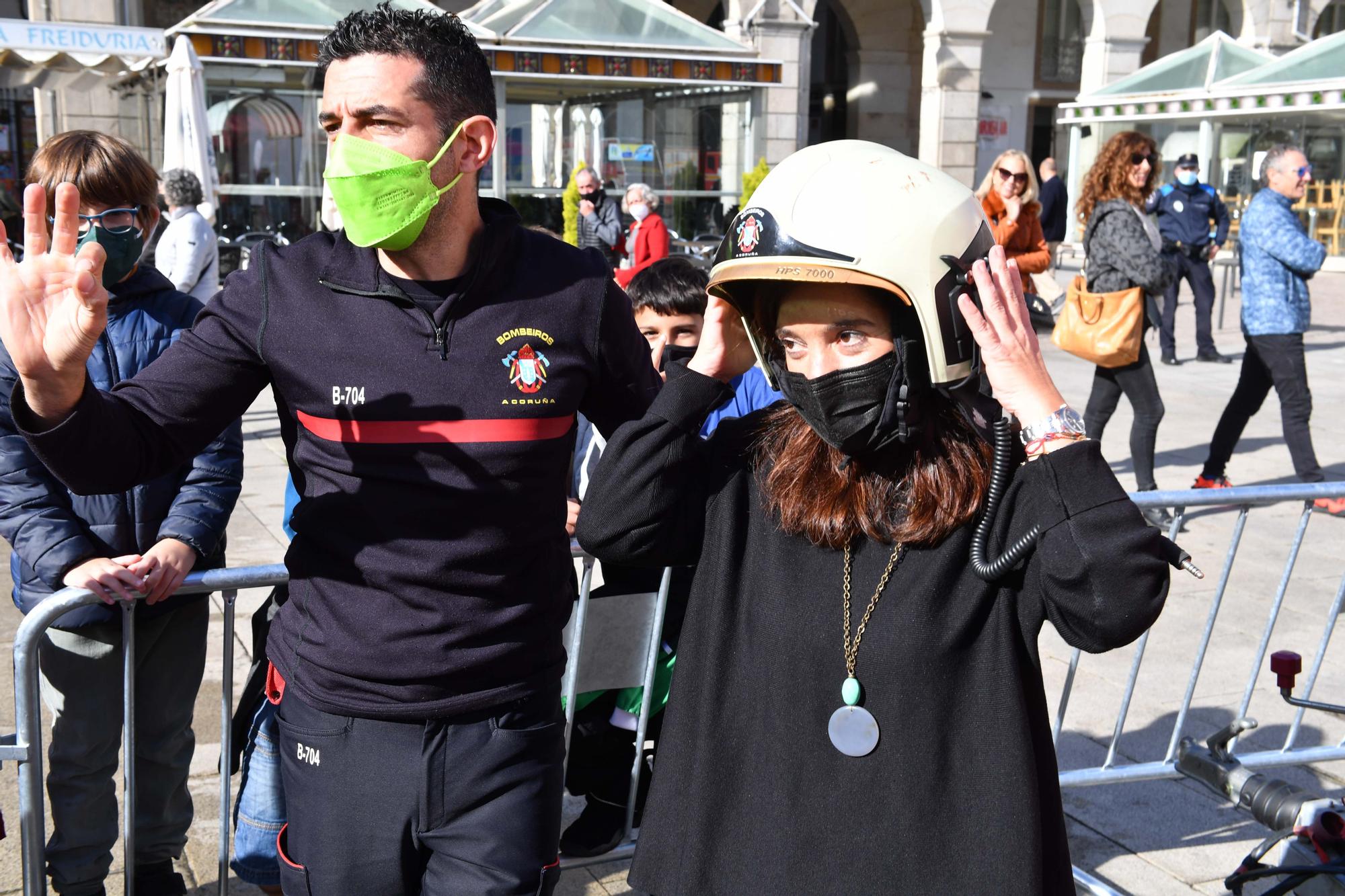 Actos en María Pita por la Semana de Prevención de Incendios