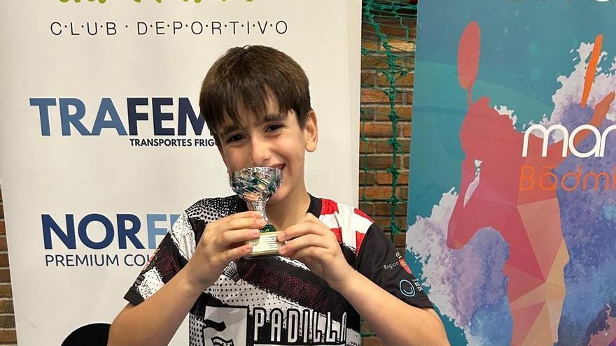 El cartagenero Hugo Quirós, oro en dobles en el Master sub-13