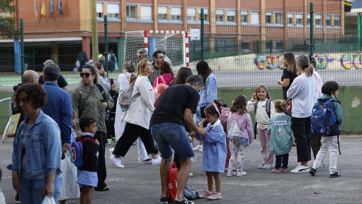 Inicio del curso escolar en el colegio público El Quirinal en septiembre de 2025.