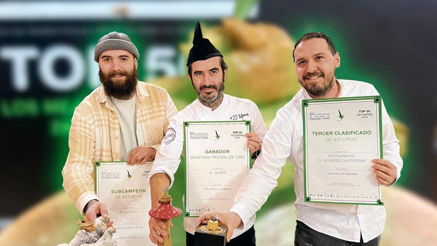 A la tercera va la vencida para El Quinto: el restaurante gijonés que ha ganado el Campeonato de Pinchos