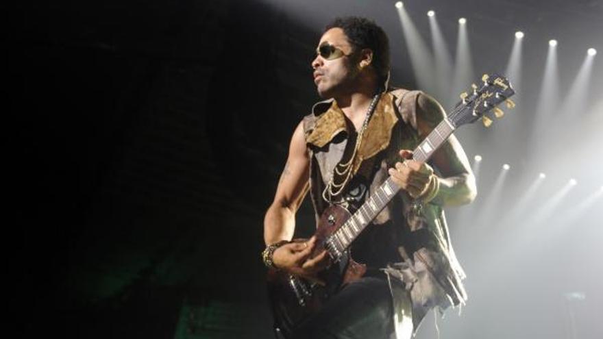 Lenny Kravitz durante su actuación en A Coruña en 2012.