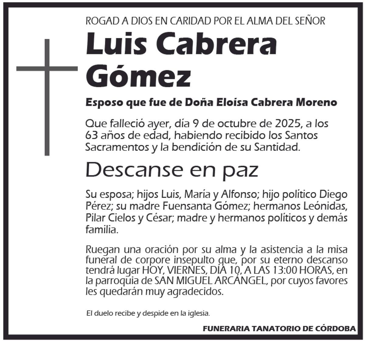Luis Cabrera Gómez