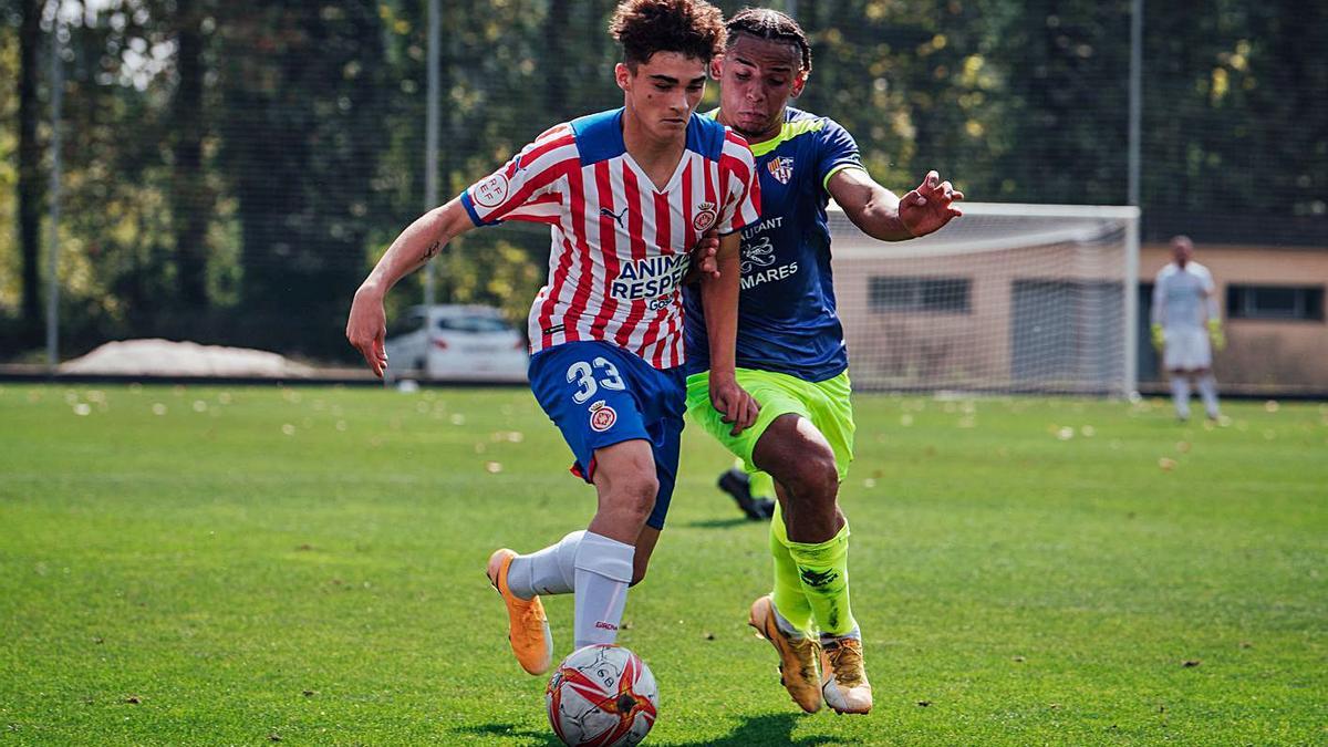 Joel Roca va debutar diumenge amb el Girona B. | GIRONA FC