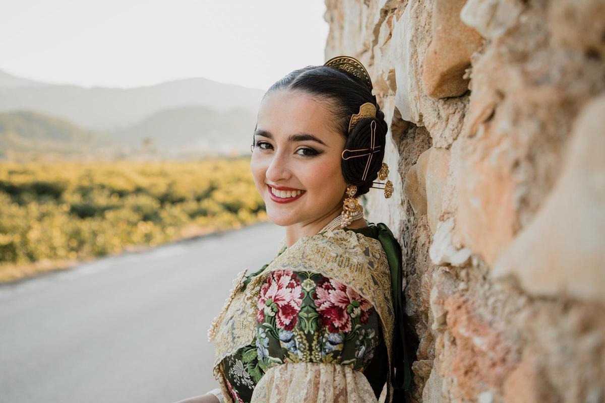 Teresa Borrás, la fallera mayor de Oliva, en una imagen de archivo.