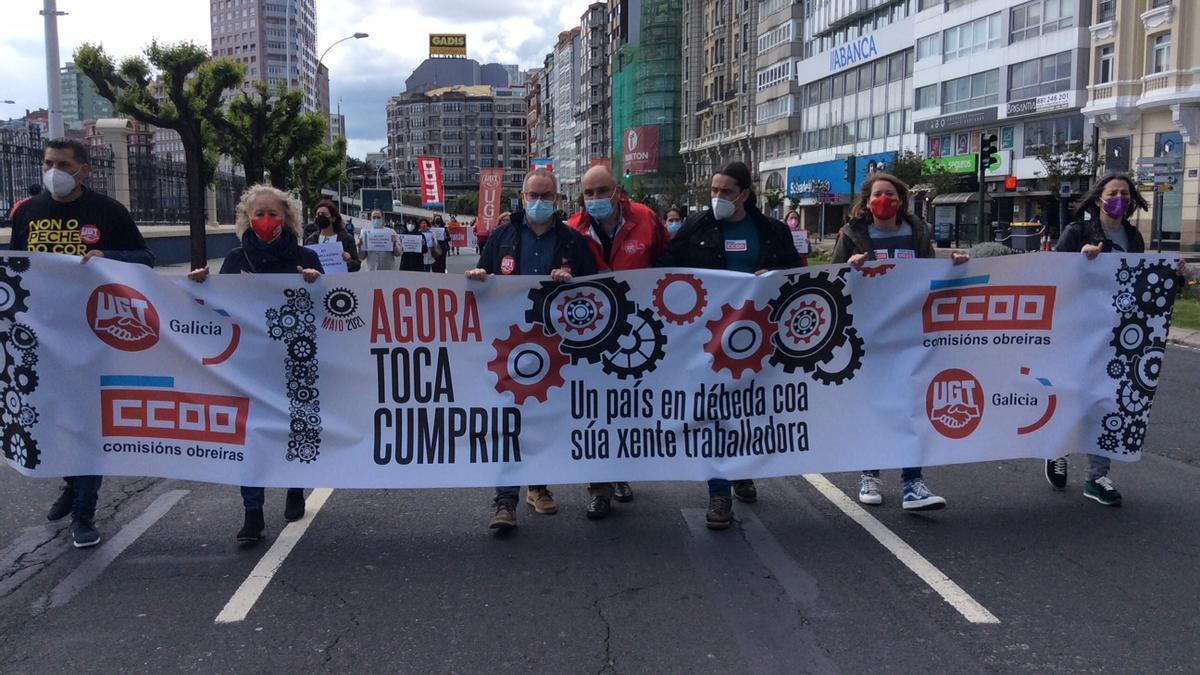 Manifestación del Primero de Mayo en A Coruña