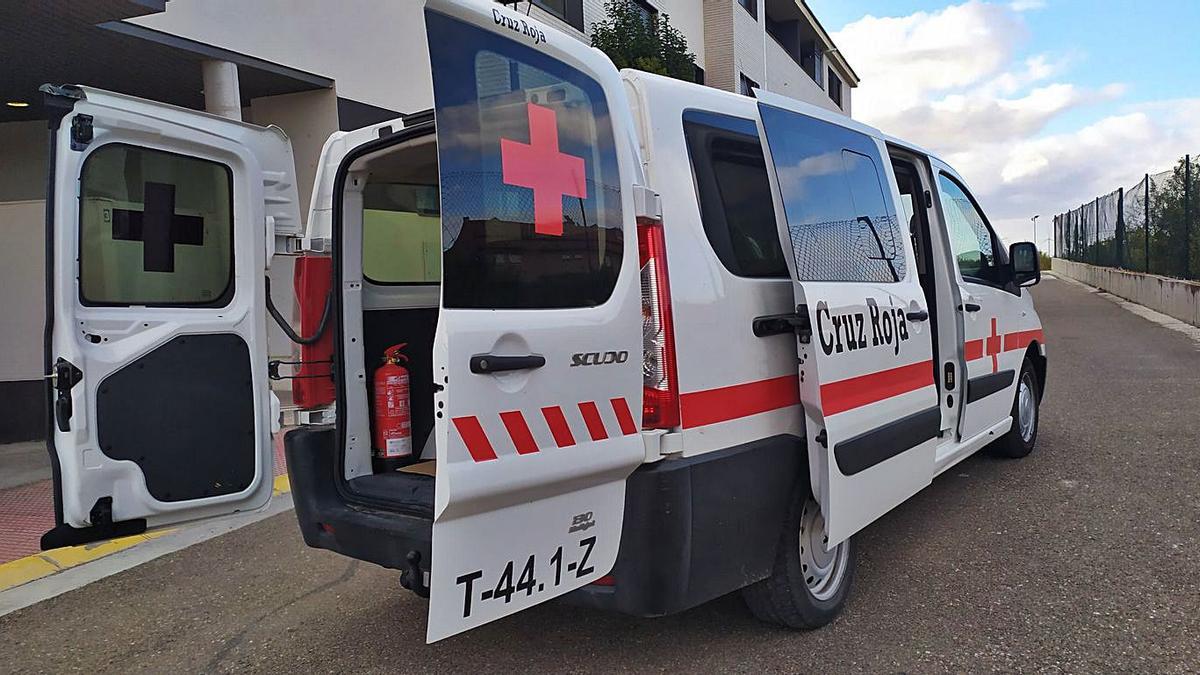 Durante la pandemia Cruz Roja está repartiendo alimentos en varios municipios de Valdejalón. | SERVICIO ESPECIAL