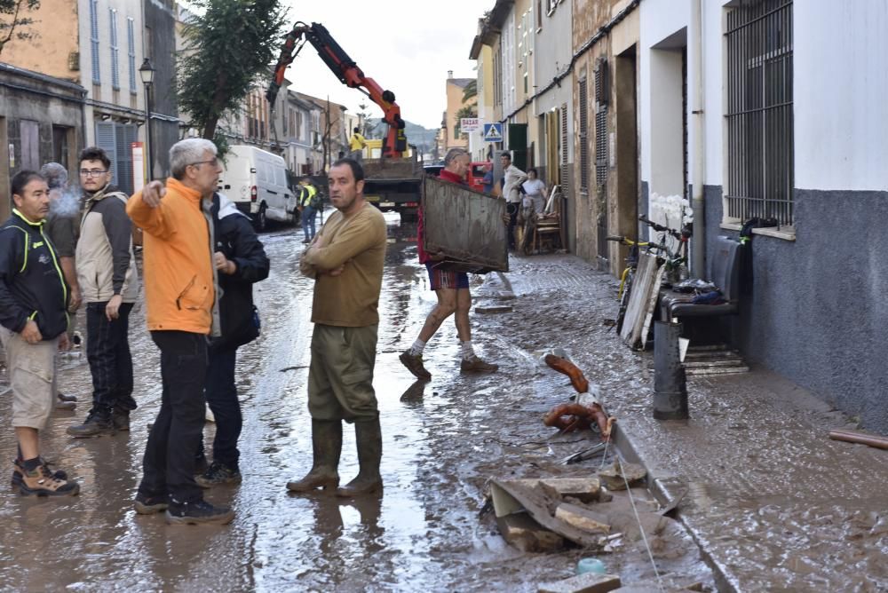 El día después de la inundación en Sant Llorenç.