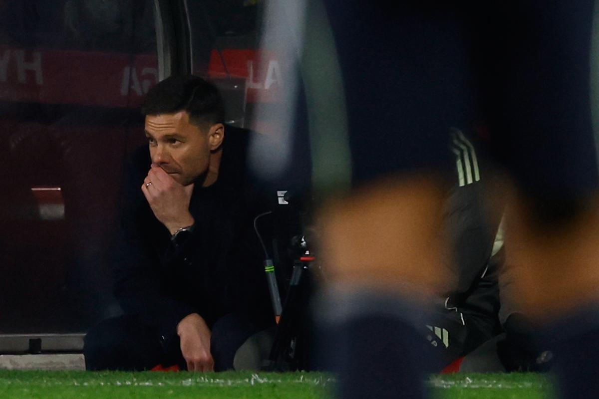 Xabi Alonso, entrenador del Real Madrid, durante el partido contra el Girona.
