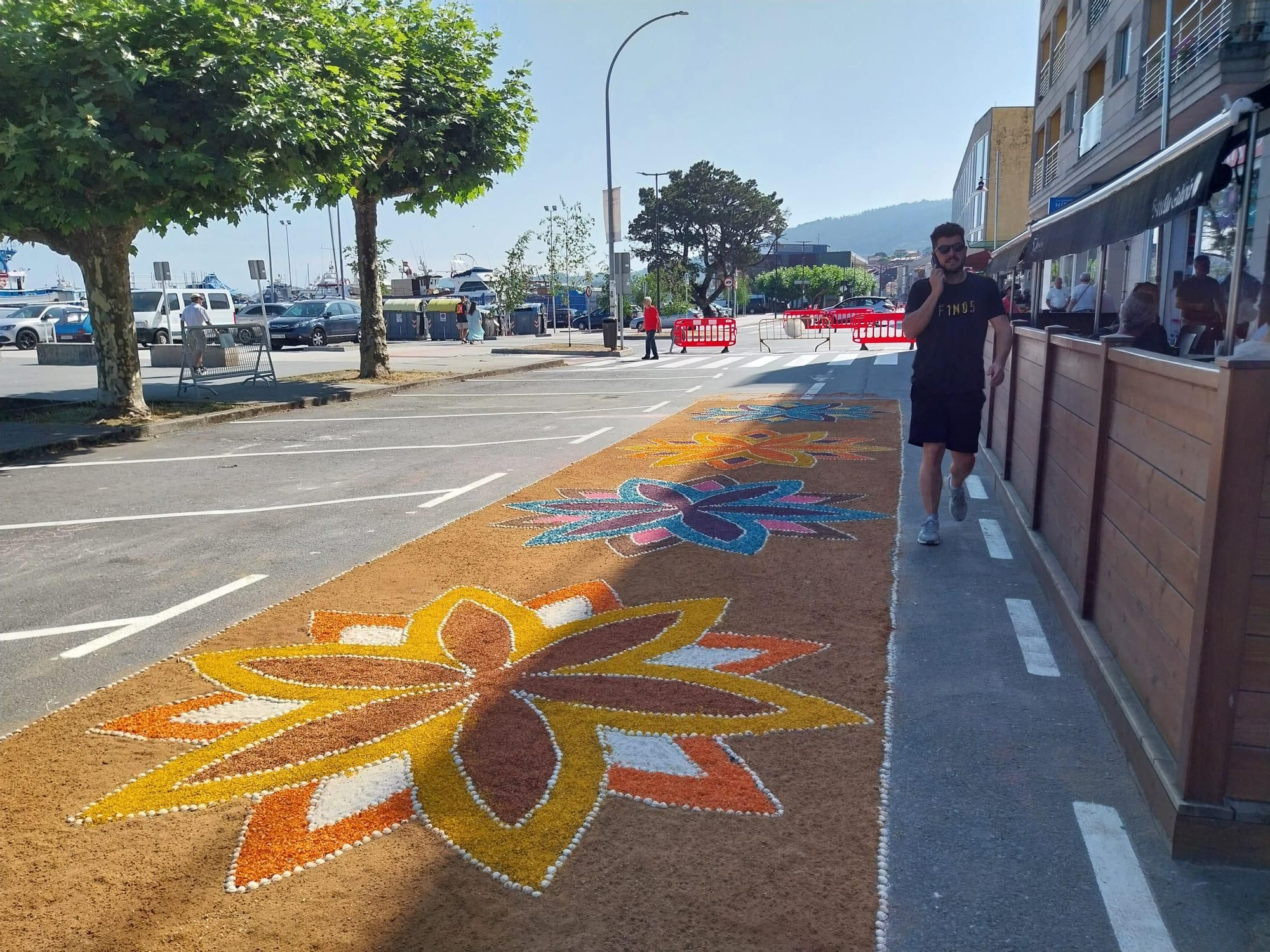La fiesta de las alfombras florales del Corpus en Bueu (II)