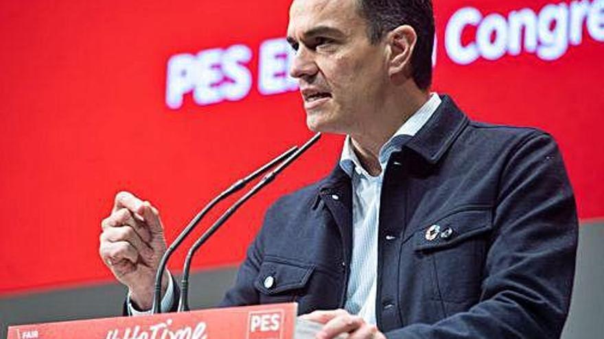 Pedro Sánchez, en la clausura del congrés del PSOE.