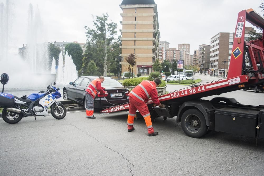 Accidente en la plaza Castilla