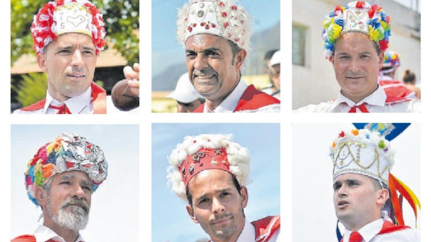El gorro de los bailarines de la Virgen ‘enseña’ la identidad de cada pueblo